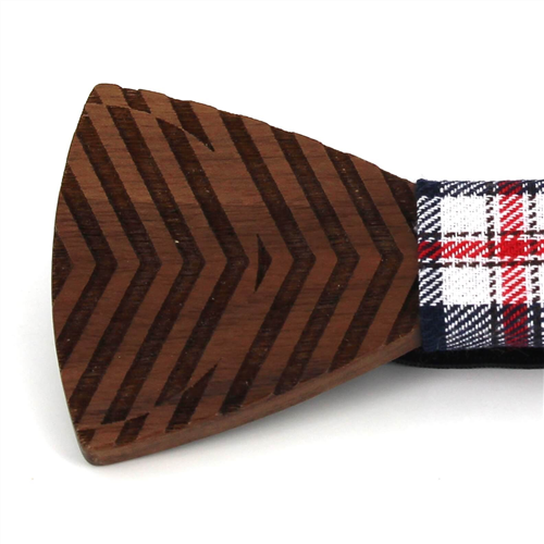 Pajarita Madera Cebra