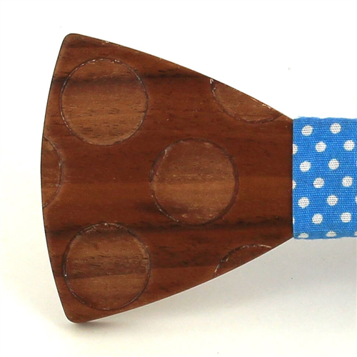 Pajarita Madera Círculos