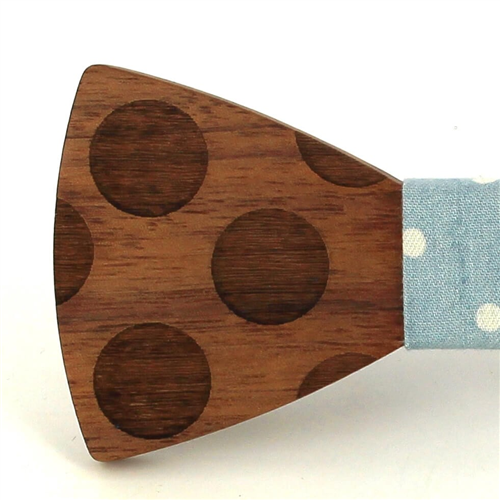 Pajarita Madera Círculos