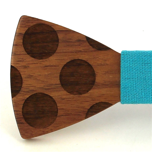 Pajarita Madera Círculos