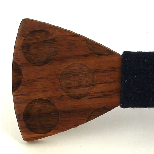 Pajarita Madera Círculos