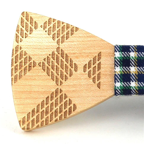 Pajarita Madera Cuadros