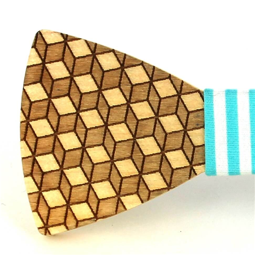 Pajarita Madera Cubos