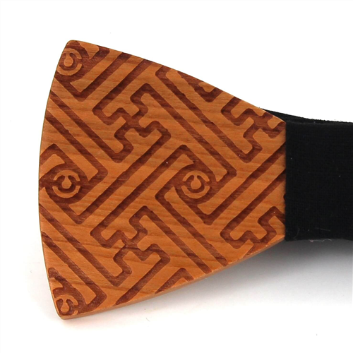 Pajarita Madera Laberinto