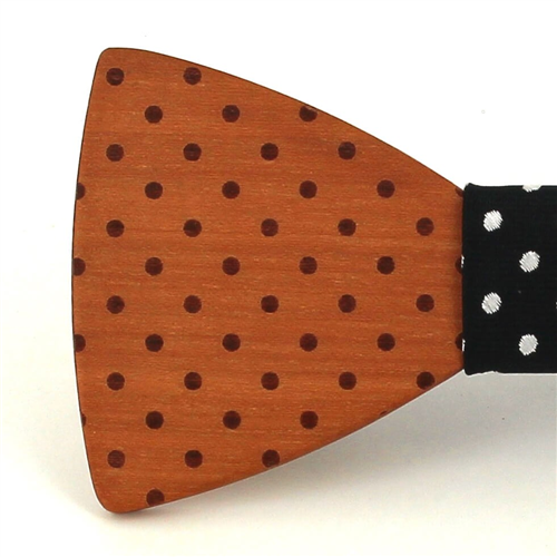 Pajarita Madera Lunares