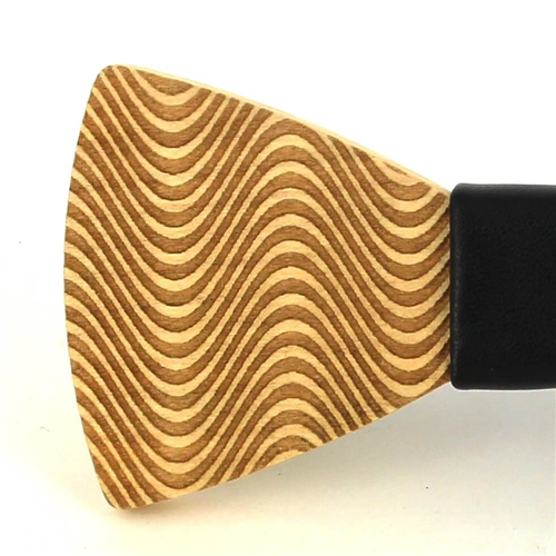 Pajarita Madera Ondas