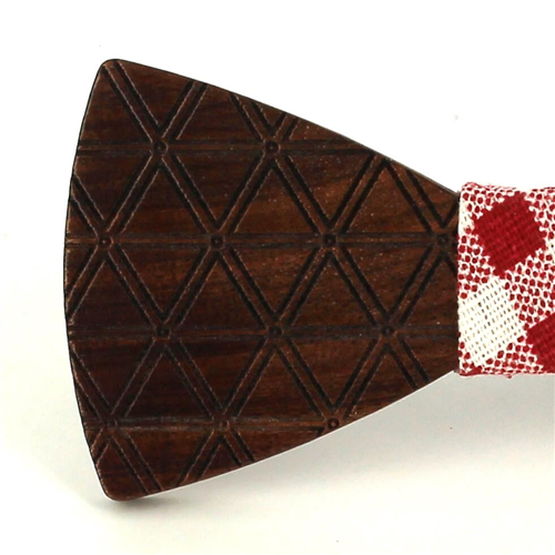 Pajarita Madera Rombos