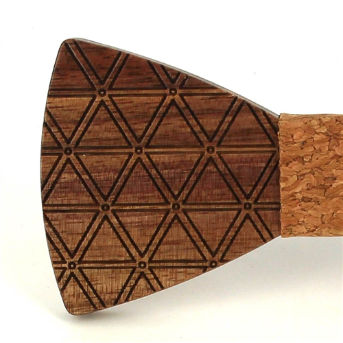 Pajarita Madera Rombos