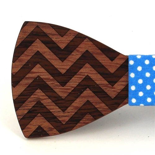 Pajarita Madera  Zig Zag