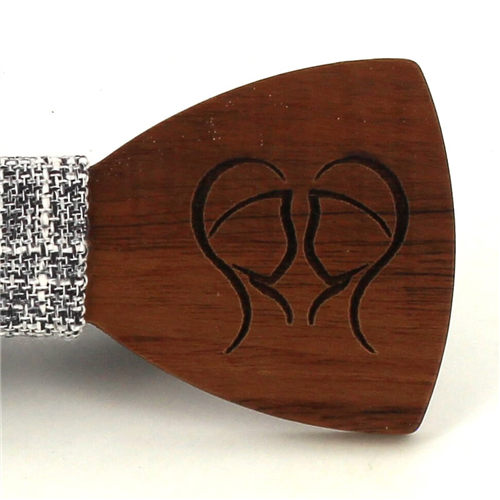 Pajarita Madera Zodiaco Géminis