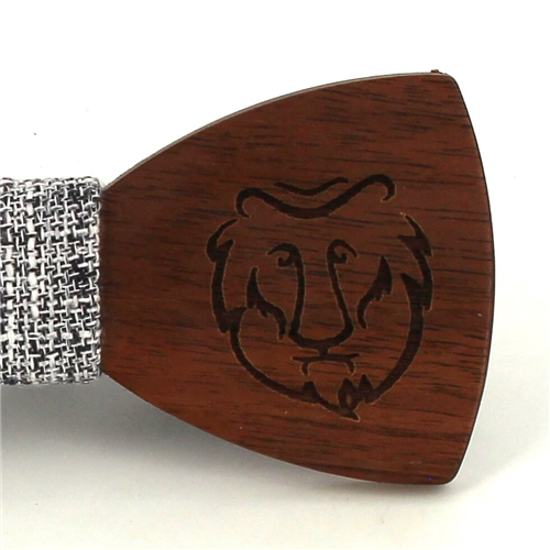 Pajarita Madera Zodiaco Leo