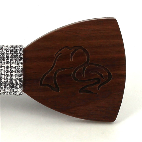 Pajarita Madera Zodiaco Piscis