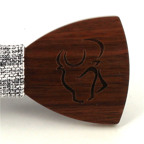 Pajarita Madera Zodiaco Tauro