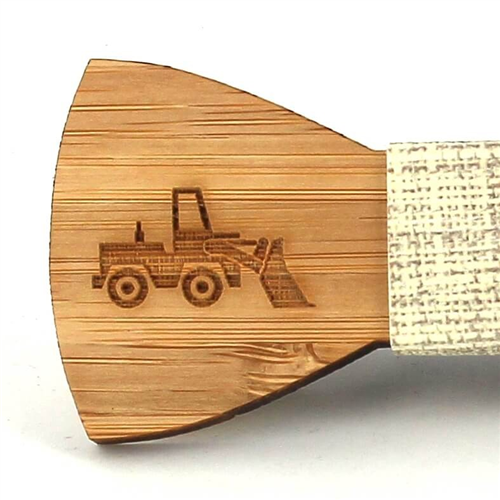 Pajarita Niños Bambú Excavadora