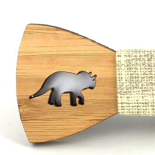 Pajarita Niños Bambú Hueca Triceratops