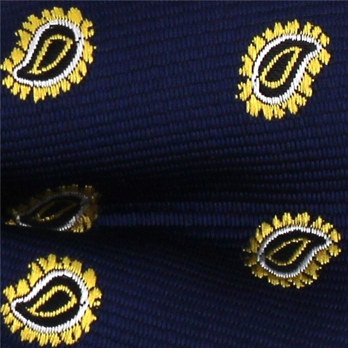 Pajarita Paisley Azul Marino