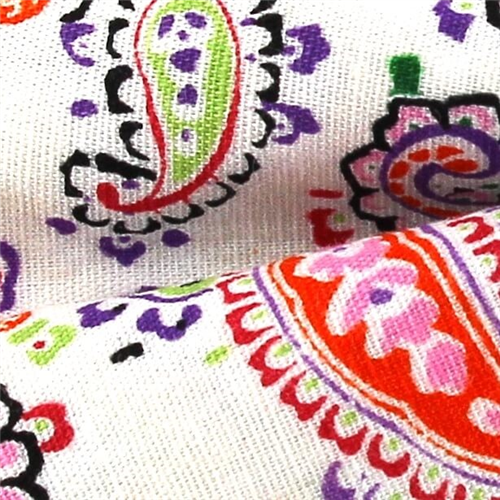 Pajarita Paisley Blanca