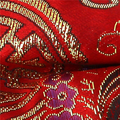 Pajarita Paisley Brillo Roja