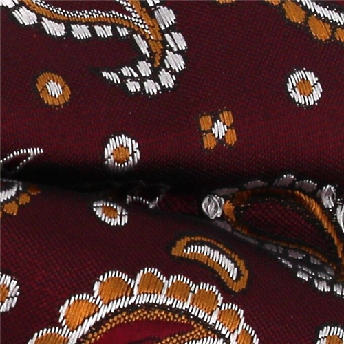 Pajarita Paisley Granate