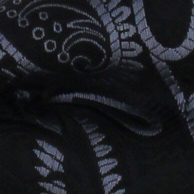 Pajarita Paisley Negra y Gris