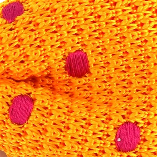Pajarita Punto Amarilla Lunares Magenta