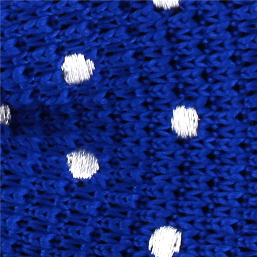Pajarita Punto Azul Lunares Blancos