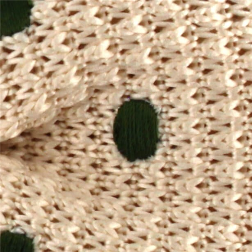 Pajarita Punto Beige Lunares Verde Oscuro