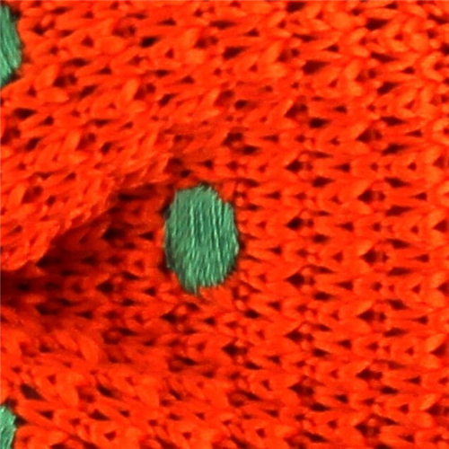Pajarita Punto Naranja Lunares Verdes