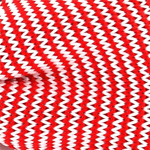 Pajarita Punto Rayitas Roja y Blanca