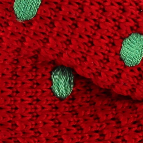 Pajarita Punto Roja Lunares Verdes