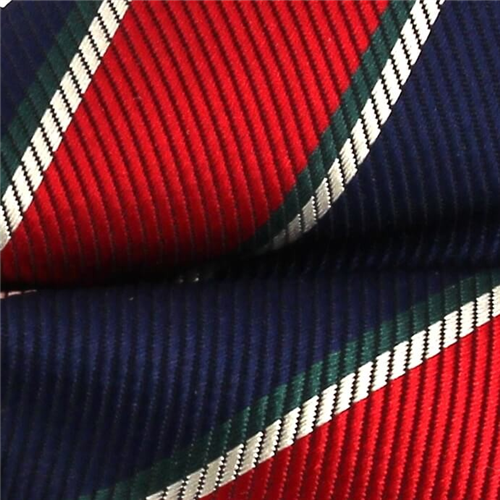 Pajarita Rayas Azul Marino y Roja
