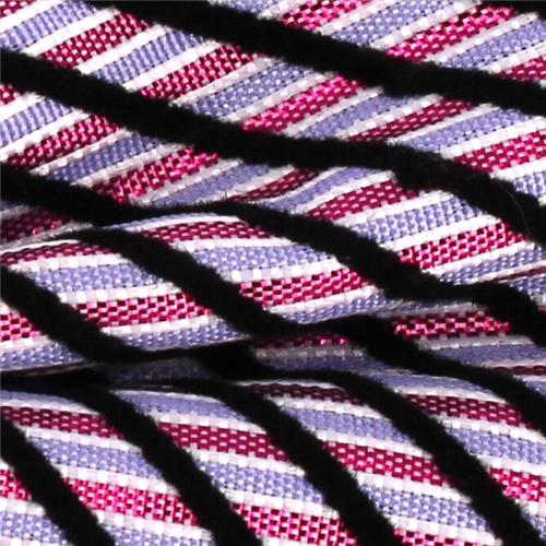 Pajarita Rayas Brillante Fucsia y Lila