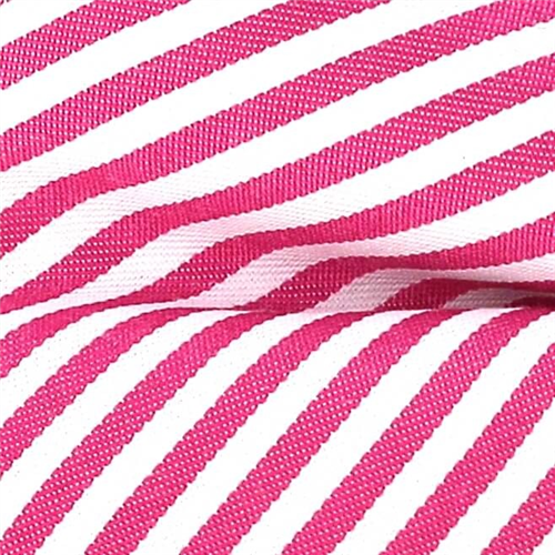 Pajarita Rayas Finas Magenta y Blanca