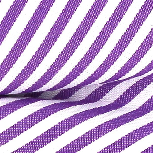 Pajarita Rayas Finas Violeta y Blanca
