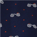 Corbata Estrecha Bicicletas Retro Azul