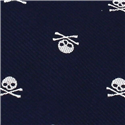 Corbata Estrecha Calaveras Azul Oscuro