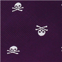 Corbata Estrecha Calaveras Morada