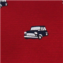 Corbata Estrecha Coches Roja