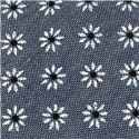 Corbata Estrecha Estampada Gris Floral