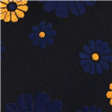 Corbata Estrecha Estampado Flores Azul