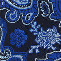 Corbata Estrecha Paisley Azul
