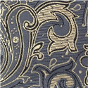Corbata Estrecha Paisley Gris