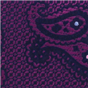 Corbata Estrecha Paisley Violeta y Azul