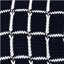 Corbata Punto Cuadros Negra y Blanca
