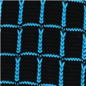 Corbata Punto Cuadros Negra y Turquesa