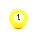 Gemelos Bolas Billar Amarillo 1