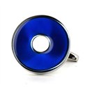 Gemelos Esmaltados Circulares Azul Intenso