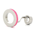 Gemelos Esmaltados Doble Bola Rosas