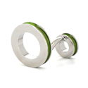 Gemelos Esmaltados Doble Bola Verdes