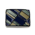 Gemelos Esmaltados Rectangulares Tricolor IV